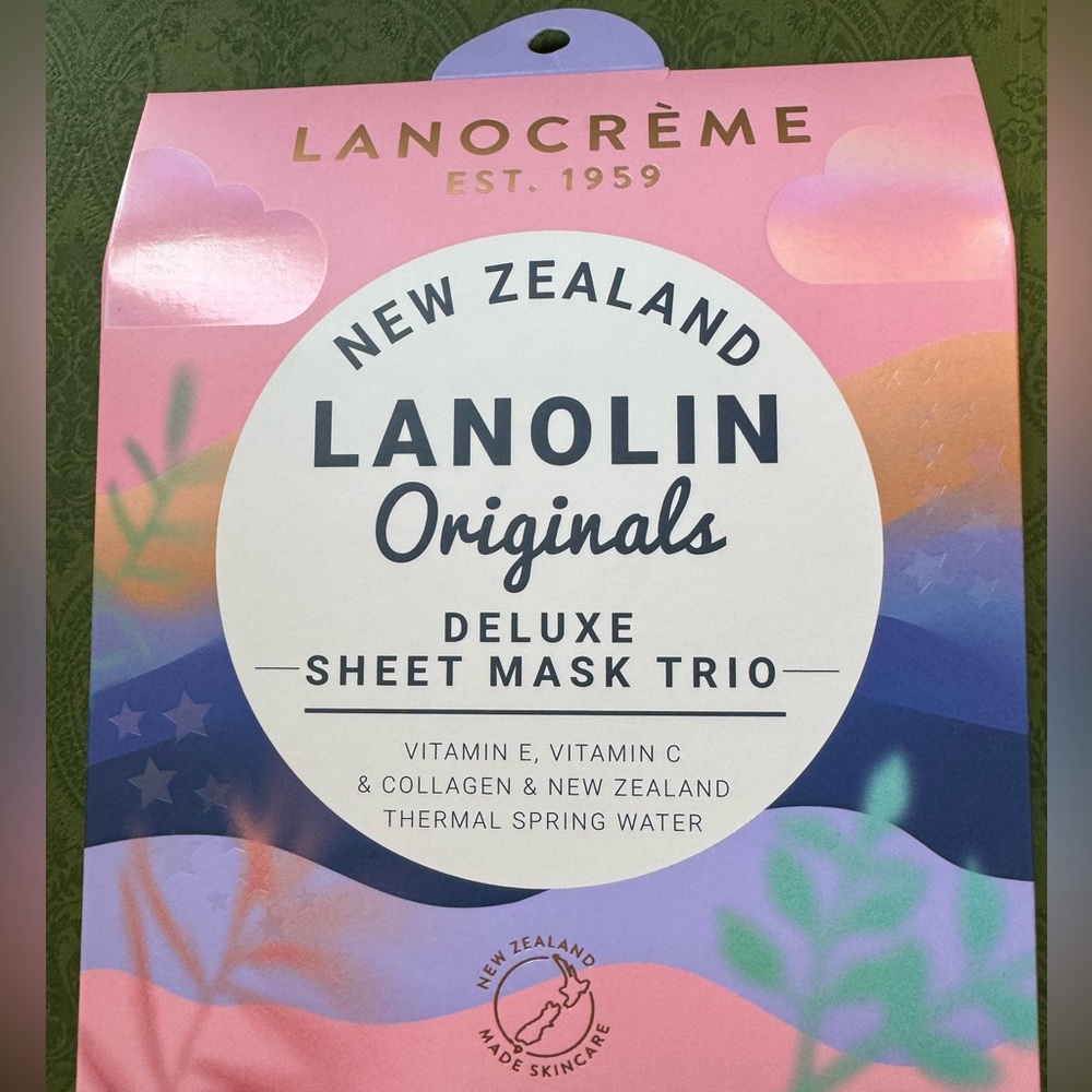 Lanolin Lanocreme Originals face mask trio set brand new sealed box